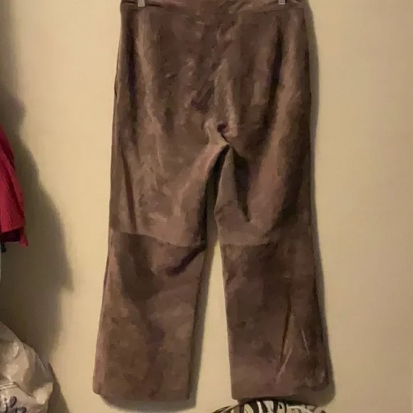 August Silk Brown Straight Leg Pants - Picture 3 of 6